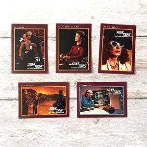 Star Trek 1991 Trading Cards Bundle Lot Set of 5 Paramount Pictures